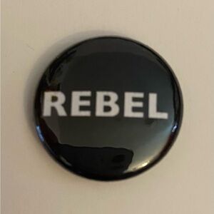 Rebel pin button